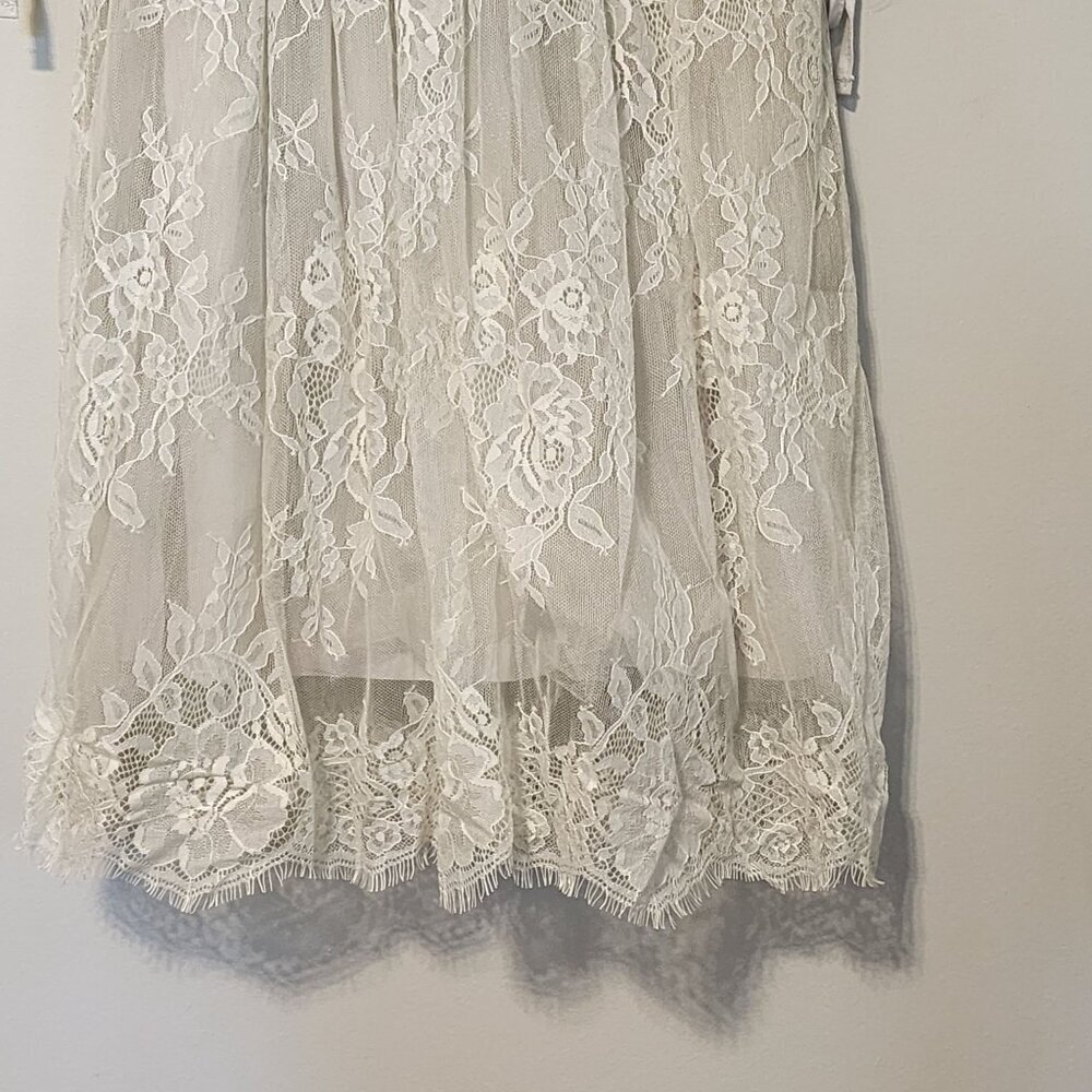 Trish Scully Child lace dress sz 6 Elegant Delicate Flower Girl Wedding - Picture 4 of 14